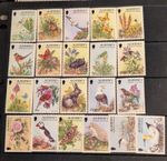 Birds Alderney Flora 1994 21v full set Mint NH