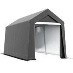 Storage Shed 2.1x3.6m Portable Waterproof Heavy Duty Garage Shelter Grey