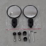 2X  360° Rotating Bicycle Bar End Mirror Rearview Mountain Bike Rear View Mirror