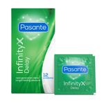 Pasante Infinity X Delay Condoms with Benzocaine 12 Pack