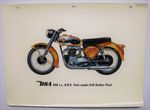 BSA MODEL A10 GOLDEN FLASH OHV TWIN 650cc Motorcycle Colour Plate c1956