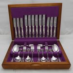 KINGS Design Smith Seymour Sheffield Silver Service 44 Piece Canteen of Cutlery