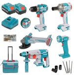 Total Li-Ion 20V Industrial Combo Kit (with 2 x Batteries & Charger) - TCKLI2058