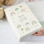Personalised Rainbow 6x4 Photo Album with Sleeves I Custom Baby Gift