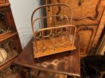 A BEAUTIFUL ANTIQUE,WILLIAM TONKS & SONS MAGAZINE/BOOK RACK CIRCA-1900.