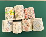 Branded Floral Washi Tape  Rolls Set, Multicolour Flowers & Plants Pattern Lot