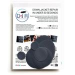 Down Jacket Repair Patch Kit 7 Self-Adhesive Waterproof Nylon Patches DARK GREY