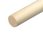 Softwood Dowel Pine Wood 6,9,12,15,18,21,25mm Diameter Trade & Craft 1m or 0.6m