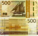 Norway 500 Kroner 2018 P 56 NEW UNC Banknote