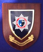 Surrey Fire & Rescue Service Arms Armorial Plaque