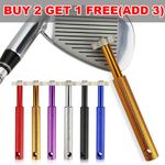 Golf Club Groove Sharpener Iron Regrooving Cleaner Tool 6 Heads Wedge Cleaning