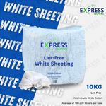 White 100% Cotton Lint Free Industrial Garage Cleaning Rags Wipers Wiping Cloths
