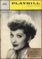Vintage 1961 Wildcat Broadway Playbill Alvin Theatre w Ticket Stub