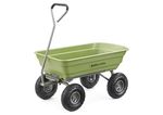 Gorilla Carts Heavy Duty Poly Yard Dump Cart, Lawn & Garden Wagon, 600lb, Green