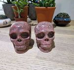 Sesame Jasper Crystal  Skull, Polished Carved Carving 
