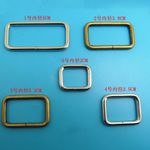 Rectangle Metal Wire Loops Ring Fasteners 20 25 30 32 38 50mm Strapping Webbing