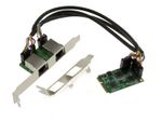 MiniPCIe Card Dual 2.5 Gigabit LAN Ethernet 1G 2.5G - Realtek RTL8125