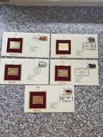 1984 British Cattle 22ct Golden Replicas Of British Stamps