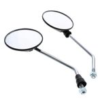 Mirror Pair for MZ ETZ 125 150 250 251 TS 250/1 M10x1.5mm Black