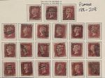 QV 1858 1d Penny Red Plates 188-208 Fu to Gu Please See Scans