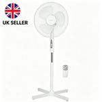3 Speed 16 Inch Height Adjustable Oscillating Pedestal Fan Home Cooling Use