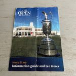 2017 OPEN GOLF CHAMPIONSHIP ROYAL BIRKDALE SUN DAY 4 ORDER OF PLAY JORDAN SPEITH