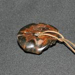 Edo period Netsuke wood carving of “shiitake mushroom” Sagemono