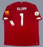 Jurgen Klopp Hand-signed Liverpool 19/20 Home Shirt + COA + BNWT