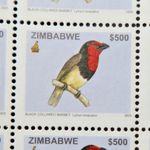 ZIMBABWE 2005 SG1146 BIRDS  OF ZIMBABWE - BLACK COLLARED BARBET  -  MNH