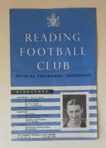 1955 - Reading v Manchester United, FA Cup 3rd Rd Match Programme.