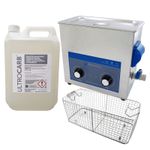 Ultrasonic Cleaner 6 Litre Tank Kit For Machine Parts & Carburettors Mechanics