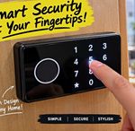 Combination Keypad Smart Lock for cabinets and draws Fingerprint & Key Override