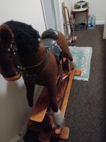 M J Marks Rocking Horse Brown Only Selling Due To Outgrowing It