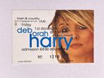 Deborah Harry Blondie Ticket Original Town & Country Club London December 1989