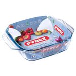 Pyrex Borosilicate Glass Square Roasting Dish 2.4L 29 x 23cm
