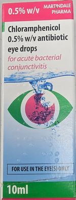 Chloramphenicol 0.5% Eye Drops – Bacterial Conjunctivitis Relief – 10ml