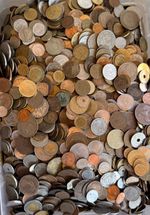 1 KG MIXED WORLD COINS SHOULD BE NO UK TOKENS & VERY FEW HEAVILY WORN OR DAMAGED