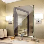 Wall Mirror Vanity Beveled Edge Frameless For Bathroom Bedroom Cloakroom