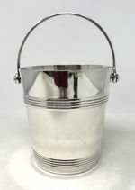 Christofle France Ice Cube Bucket - Silver-plates Early 20th Century With Liner