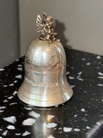 Silver First Tooth Bell Pill Box Tooth Fairy Top Harman Bros Hallmarked 1.75 In.