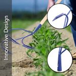 Cultivator 3 Prong Hand Soil Scarifier Cultivator Digging Hoe Gardening Farming