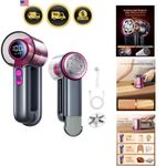 2-in-1 Fabric Shaver Rechargeable - 3 Speeds Lint Remover with Digital LED Di...