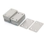 50pcs 60mmx38mmx1.5mm Stainless Steel Flat Mending Repair Plate Fixing Bracket