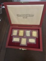 25th Anniversary Of Queen Elizabeth II Gold Plated silver stamps limited edition
