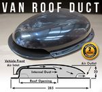 LOW PROFILE BLACK ROOF AIR DUCT VENT VENTILATOR HORSEBOX CARAVAN TRANSIT BUS 4X4
