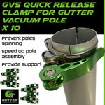 Gutter Vacuum Pole Quick Release Clamps Section Attachments 1-10 Available