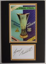 Gary Mabbutt Signed Autograph A4 photo display Spurs 1984 UEFA Cup Final COA