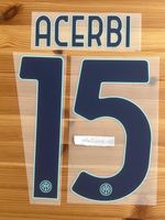 2025/2026 Inter Milan Away Acerbi #15 Name Number Set Adult Size