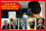 Sighting Targets A4 Shoot Rifle Pistol Air Targets - PACK OF 14 - FREE POSTAGE