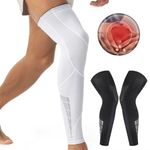Full Leg Brace High Compression Calf Sleeve Knee Support Stocking for Men Women